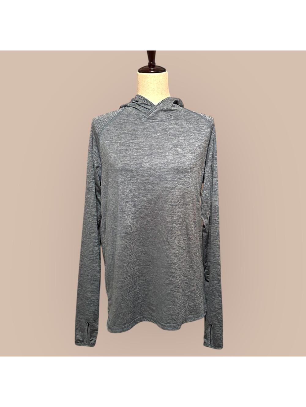 ICEBURG Men’s Lightweight Gray Hoodie Sweatshirt Size S